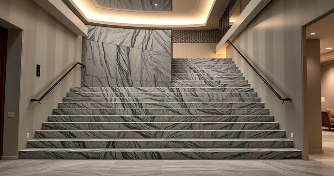 Escada de granito: elegância e durabilidade para sua casa