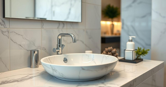 Lavatório de mármore para banheiro: elegância e funcionalidade em seu espaço