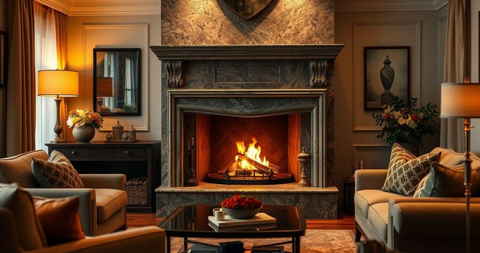 Lareira de Granito: Elegância e Conforto para Seu Ambiente