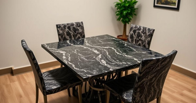 Descubra a Mesa de Granito com 4 Cadeiras Ideal para Sua Casa
