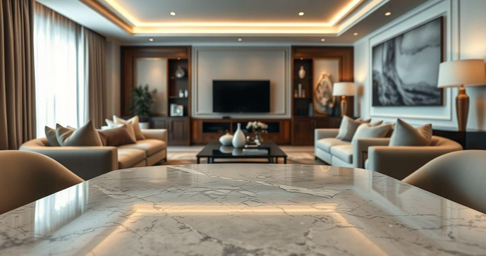 Mesa de mármore: Elegância e Durabilidade para sua Decoração