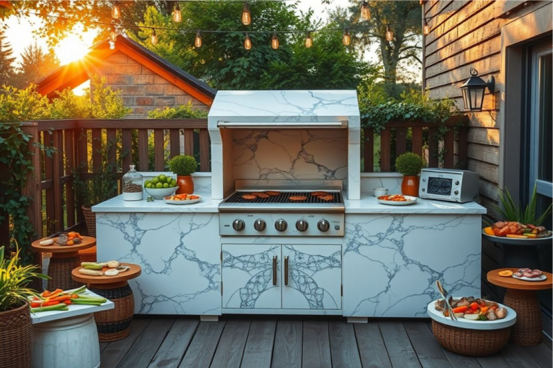 Churrasqueira de mármore: a elegância e sofisticação para o seu espaço gourmet