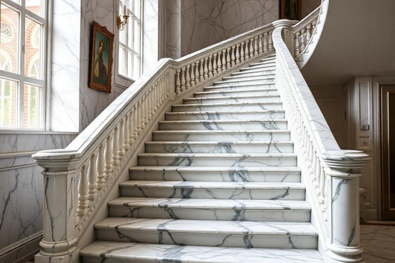 Escada de mármore: descubra como escolher e manter a sua com estilo e elegância