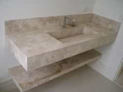 Pias banheiro granitos ou mármores