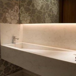 Balcão de mármore para banheiro